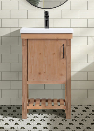 Marina 20" Bathroom Vanity Driftwood Finish