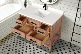 Betty 42" Bathroom Vanity Weathered Brown