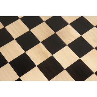 23" Large Ebony & Maple Wood Chessboard 60 mm Square - sheesham borders