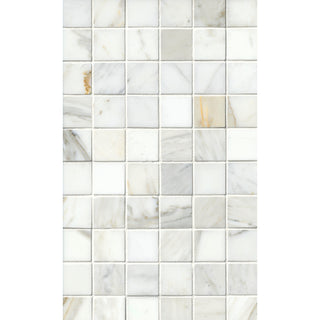 Firenze Calacatta Polished Marble Mosaic Tile - 2