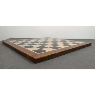 23" Large Ebony & Maple Wood Chessboard 60 mm Square - sheesham borders