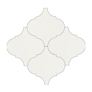 Arabesque White 8x8" Tile