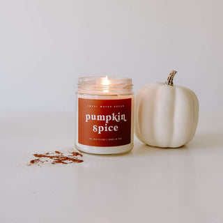 Pumpkin Spice Soy Candle - Clear Jar - 9 oz