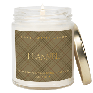 Flannel Soy Candle | 9oz. Clear Jar