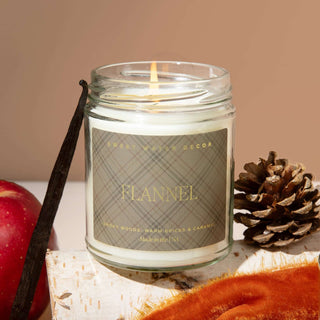 Flannel Soy Candle | 9oz. Clear Jar