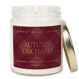 Autumn Orchard Soy Candle | 9oz. Clear Jar (Mulled Cider)