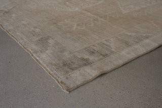 Vintage Persian Tan Beige Rug 7.8'x6.1'