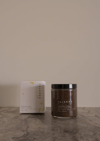 Coffee Body Scrub - Fair Trade Organic Coffee + Lemon