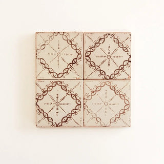 Rayo Chocolate 4"x4" by Tilesofezra