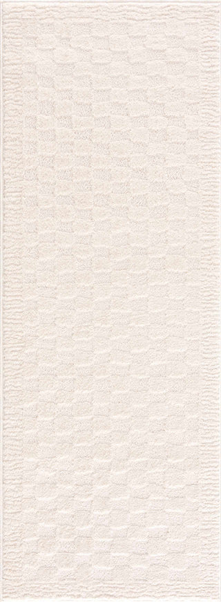 Leryn Ivory Checkered Area Rug