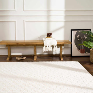 Leryn Ivory Checkered Area Rug