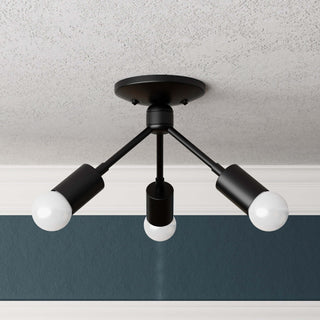 Alhambra - Three Light Semi Flush Fixture