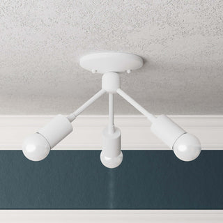 Alhambra - Three Light Semi Flush Fixture