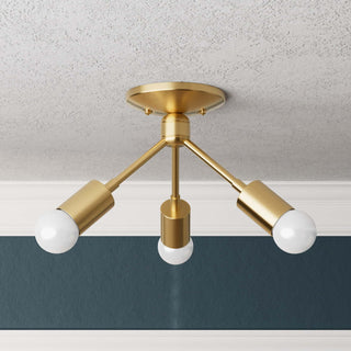 Alhambra - Three Light Semi Flush Fixture