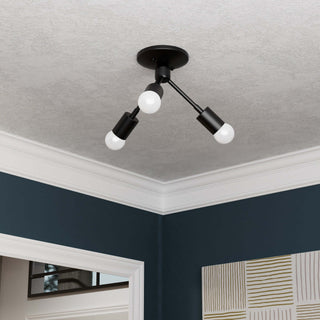 Alhambra - Three Light Semi Flush Fixture