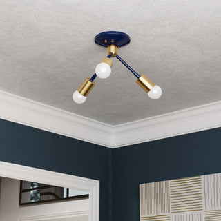 Alhambra - Three Light Semi Flush Fixture