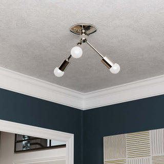 Alhambra - Three Light Semi Flush Fixture