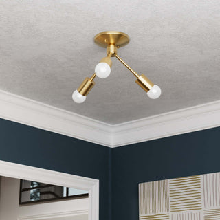 Alhambra - Three Light Semi Flush Fixture