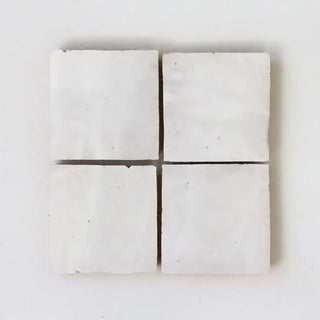 Snow Zellige 4"x4" by Tilesofezra