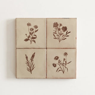 Pot Pouri Chocolate 4"x4" by Tilesofezra