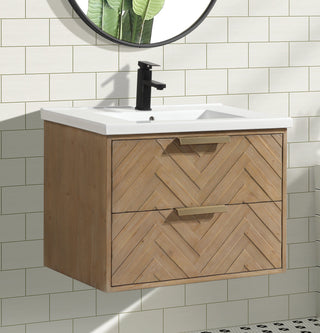 Carlsbad 30" Floating Bathroom Vanity Weathered Fir