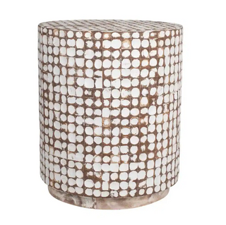 Coconut Shell Accent Table