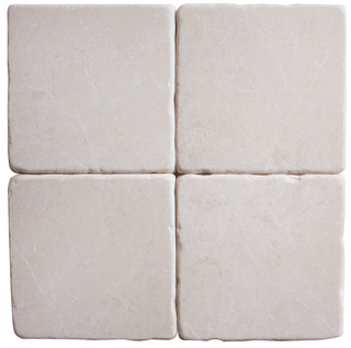 Botticino Marble Tumbled Tile 6"x6"