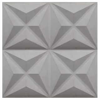 3D Estrella Gris 10x10"