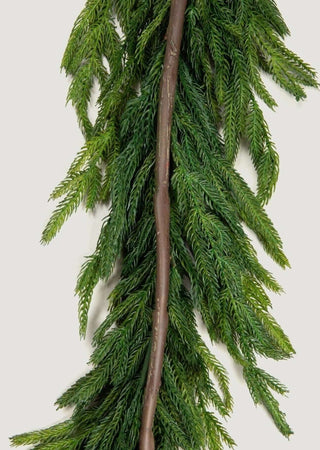 Real Touch Norfolk Pine Entry / Staircase Garland - 180" Long