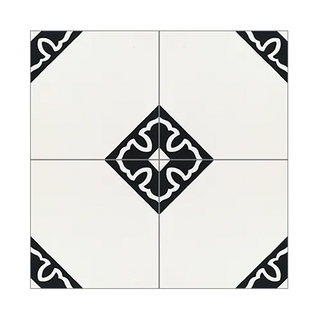 Colonial Doble Black 8x8" Tile