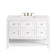 48" Bright White Vanity Set with Arctic White Quartz Countertop, Rectangular Sink, USB Port and Electrical Outlet