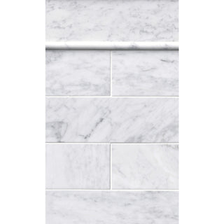 Firenze Carrara Marble Wall and Floor Tile 4 x 12