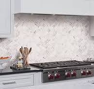 Calacatta Cressa Arabesque Tile Backsplash