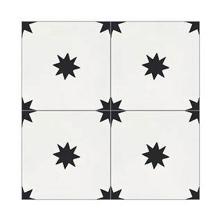 Estrellas BW 8x8" Tile