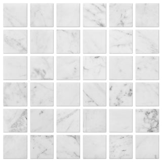 Firenze Carrara  Mosaic Wall Tile 2 x 2