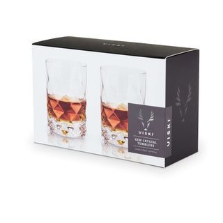 Gem Crystal Tumblers Set of 2