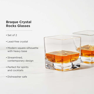 Braque Crystal Rocks Glasses