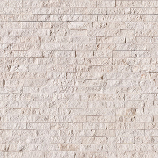 Mayra White Stacked Stone Tile 