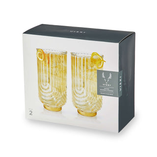 Gatsby Highball Glasses Set of 2