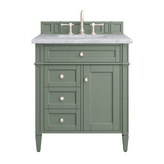 Sage Green 30" vanity with Marble Look Quartz