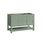 Breckenridge 48" Vanity in Sage Green, no countertop