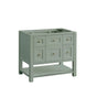 Breckenridge 36" Single Vanity Set in Sage Green No Countertop