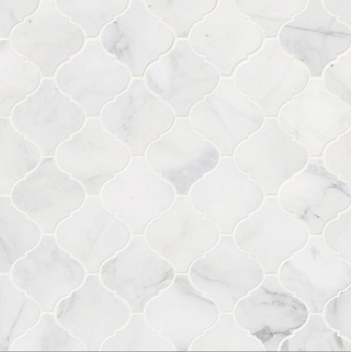 Calacatta Cressa Arabesque Tile Backsplash