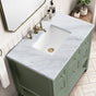 Breckenridge 36" Vanity in Sage Green with Marble Countertop